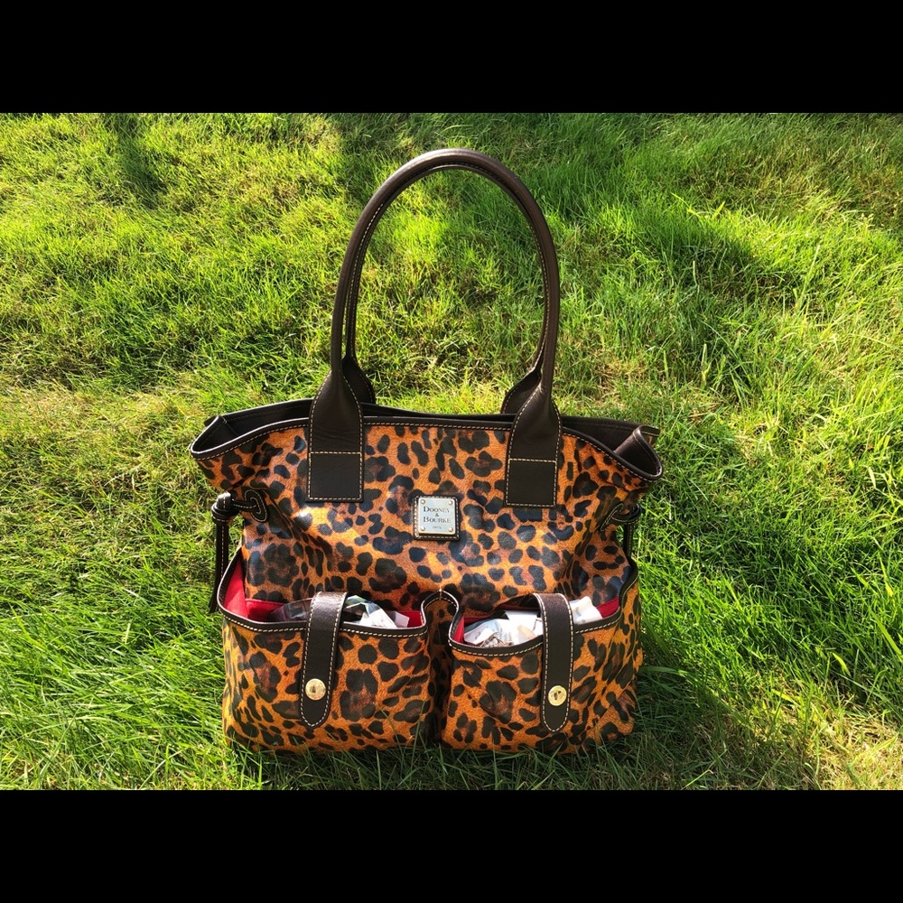 Large Dooney and Bourke leopard print bag